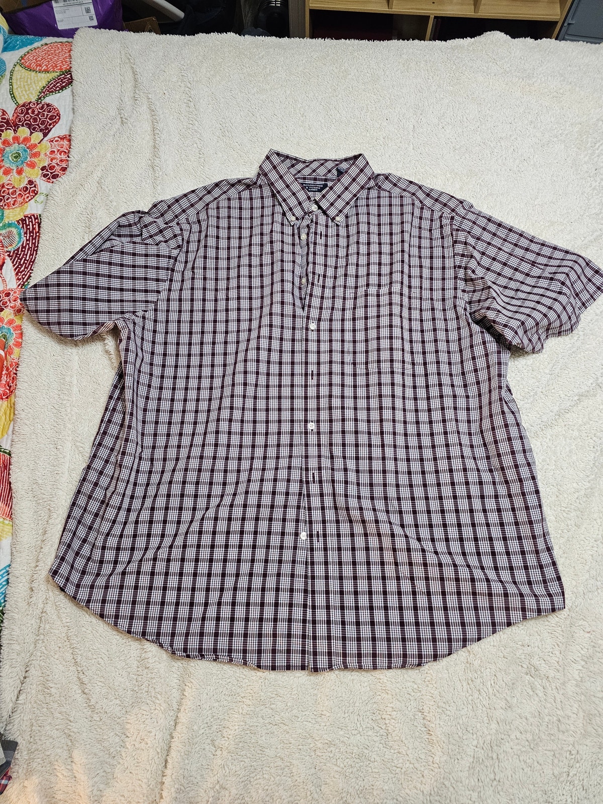 Mens Short Sleeved Button Up Shirt